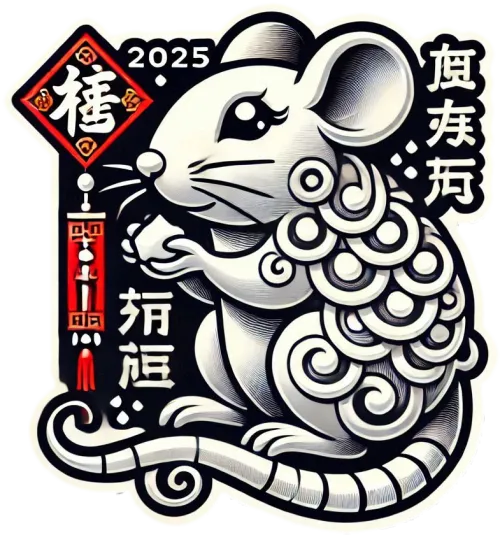 chinese new year png rat zodiac 2025