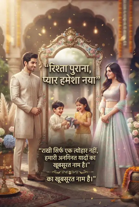 Free Chote Bhai Ke Liye Raksha Bandhan Wishes Image Download