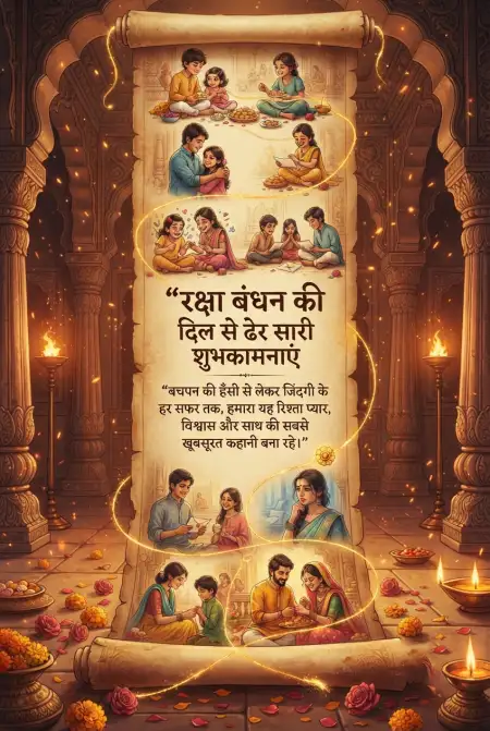 Free Choti Behen Ke Liye Raksha Bandhan Wishes Image Download