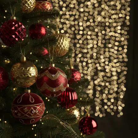 Christmas Background Hd With Snow And Lights - Free Christmas Background Hd Download