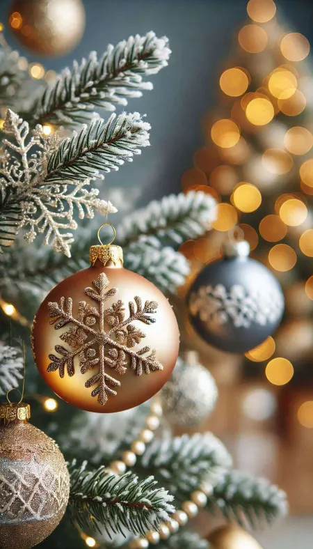 Free Christmas Background With Bells, Bows, And Ribbons Background Image Download