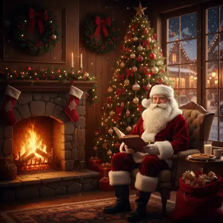 Christmas Background With Santa Claus 4k - Free Christmas Background With Santa Claus Download
