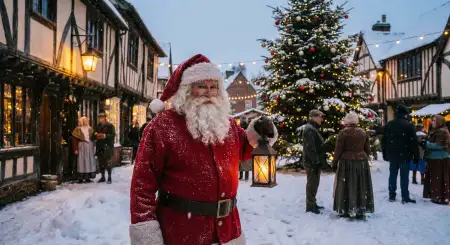 Christmas Background With Santa Claus For Website - Free Christmas Background With Santa Claus Download