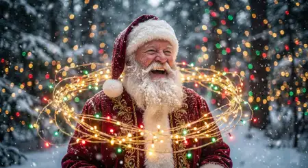 Christmas Background With Santa Claus Without Text - Free Christmas Background With Santa Claus Download