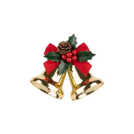 Free Christmas Bells Png For Greeting Cards PNG Image Download