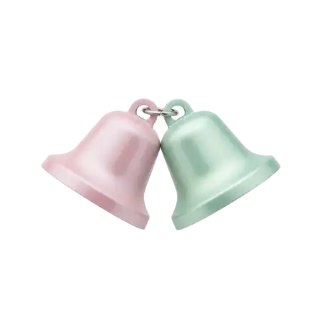 Free Christmas Bells Png Minimal Design PNG Image Download