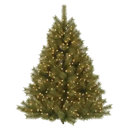 Free Christmas Tree PNG With Fairy Lights PNG Image Download