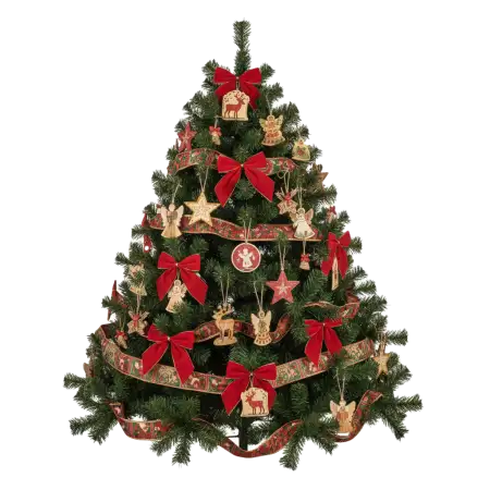 Free Christmas Tree PNG With Ornaments PNG Image Download