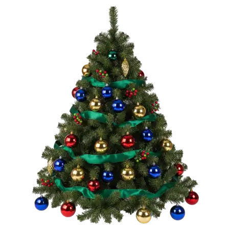 Free Christmas Tree PNG With Snow Falling PNG Image Download
