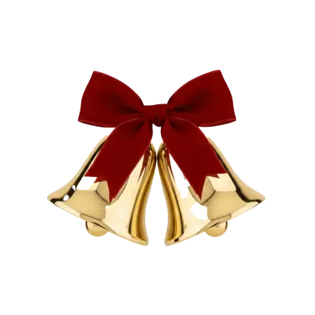 Free Christmas Twin Bells Png Transparent PNG Image Download