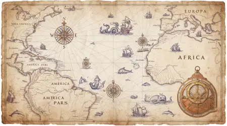 christopher columbus 1492 voyage illustration hd - Columbus Day
