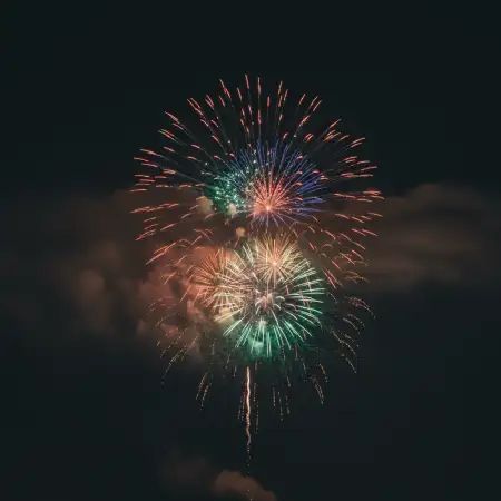 Cinematic New Year Fireworks Background - Free New Year Fireworks Background Download