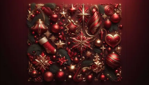 classic red background styles for christmas graphics