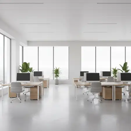Free Clean Office Interior Design Background Background Download