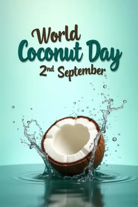 Coconut Day Messages For Social Media Posts - Free World Post Day Download