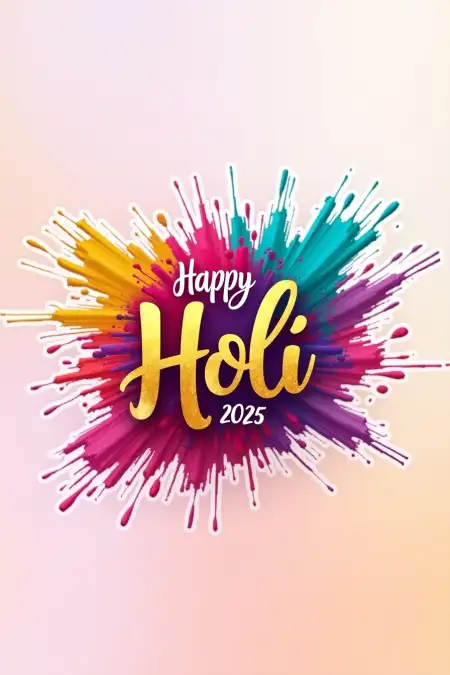 colorful and joyful holi 2025 greeting messages