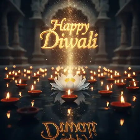 Colorful Happy Diwali Greetings 2025 Card Template - Free Happy Diwali Greetings 2025 Download