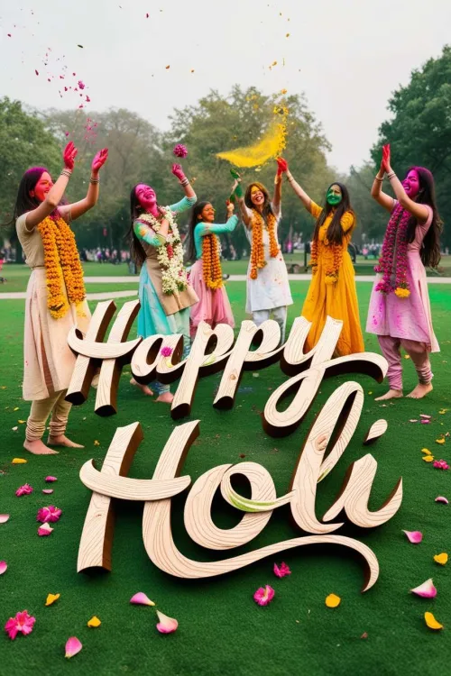 colorful happy holi greetings for whatsapp