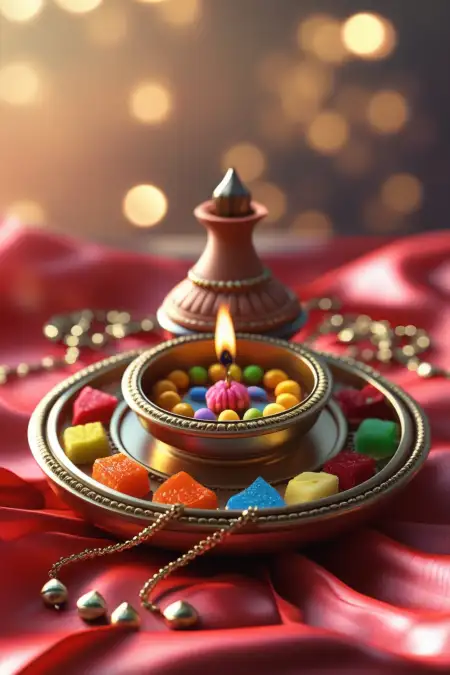 Colorful Rakhi Background Banner For Canva Use - Free Happy Rakhi Banner Background Download