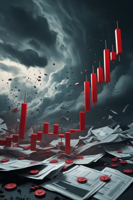 Colorful Stock Market Background For Flyer - Free Stock Market Background Download