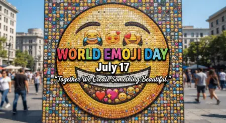 Colorful World Emoji Day Poster - Free World Emoji Day Poster 2026 Download
