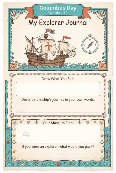 columbus day 2026 classroom activity worksheet design - Columbus Day
