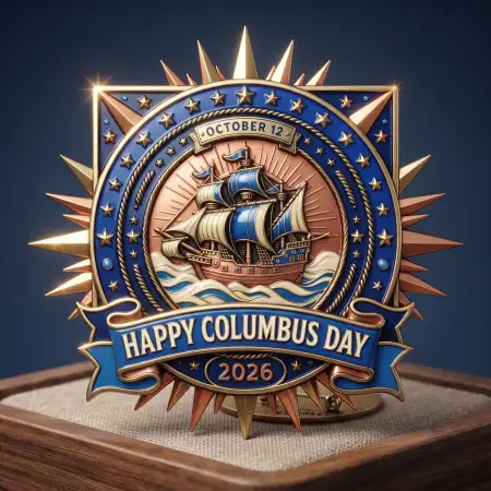 columbus day 2026 historical ship illustration png design - Columbus Day