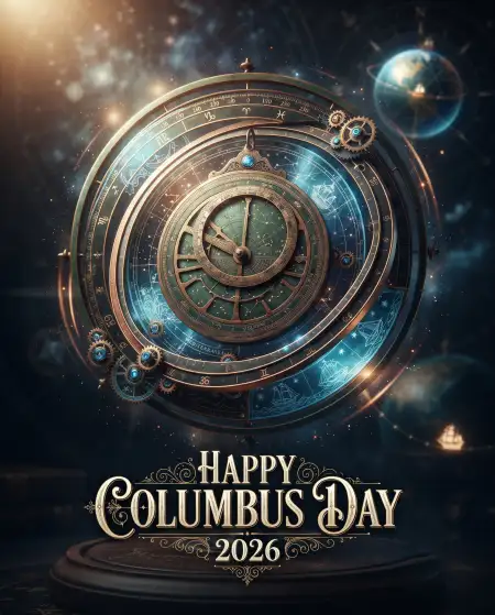 columbus day 2026 vertical poster background - Columbus Day