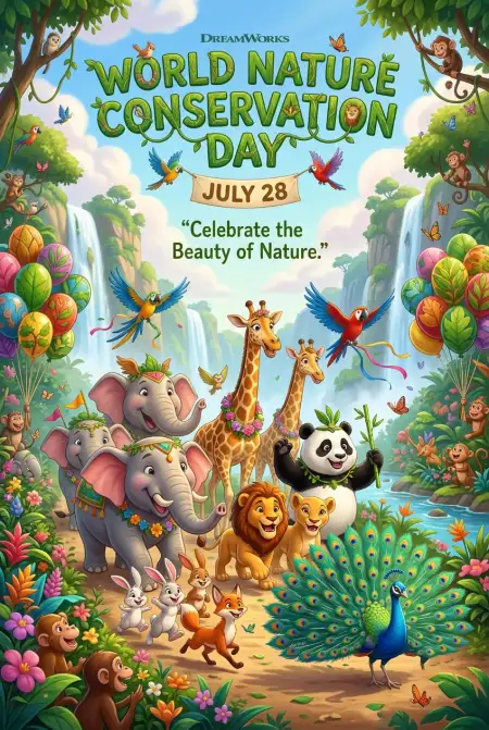 Community Environmental Awareness Poster - Free World Nature Conservation Day 2026 Download