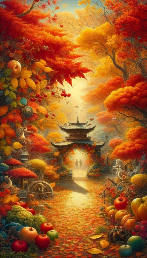 cozy autumn evening background wallpaper for phone