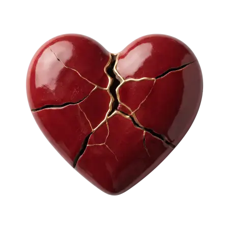 cracked heart png transparent - Heart Png Png