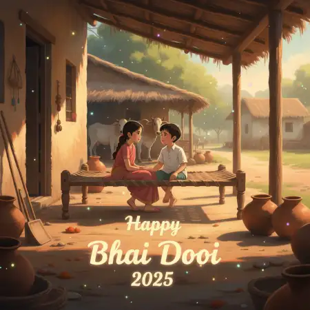 Creative Happy Bhai Dooj 2025 Wishes Text - Free Happy Bhai Dooj 2025 Wishes Download