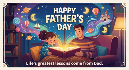 Free Creative Happy Fathers Day 2026 Messages Image Download