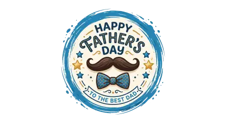 Creative Happy Fathers Day Vector Png Transparent Background - Free Fathers Day Png Download