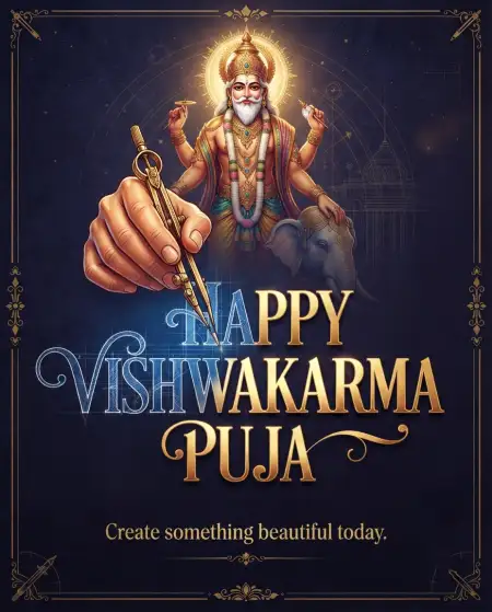 creative happy vishwakarma puja wishes 2026 social media images 2 - Vishwakarma Puja