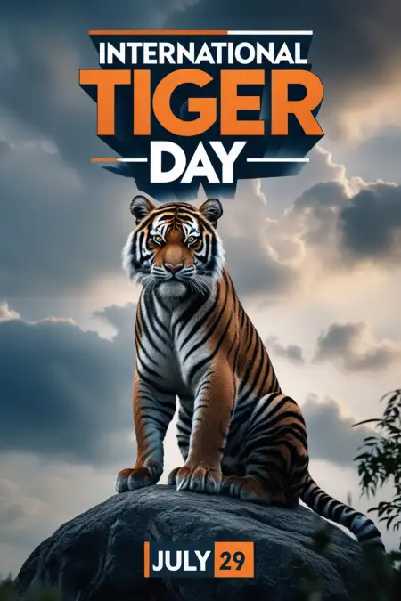 Creative International Tiger Day Dp - Free International Tiger Day Download