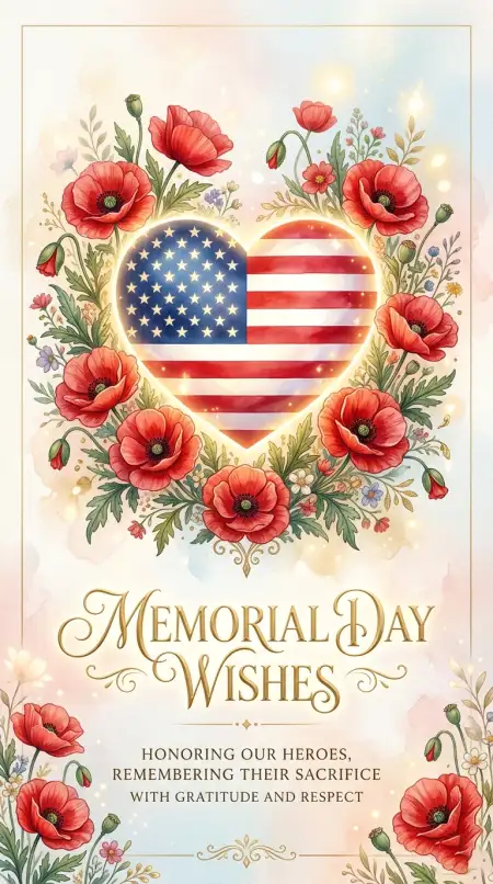 Creative Memorial Day Greeting Card Vector 2026 - Free Memorial Day Greeting Card 2026 Download
