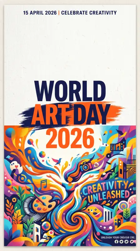 Free Creative World Art Day Poster Design Ideas For School 2 Image Download