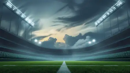 Cricket Stadium Night Background With Lights - Free Sports Background Download