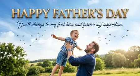 Custom Happy Fathers Day Greeting Card - Free Happy Fathers Day Greeting Card Download