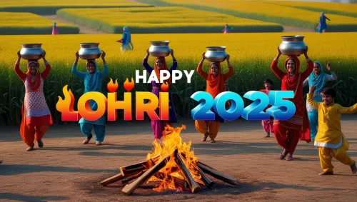 customizable happy lohri greetings 2025