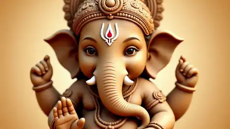 Cute Baby Ganesha Greetings For WhatsApp - Free Ganesh Download