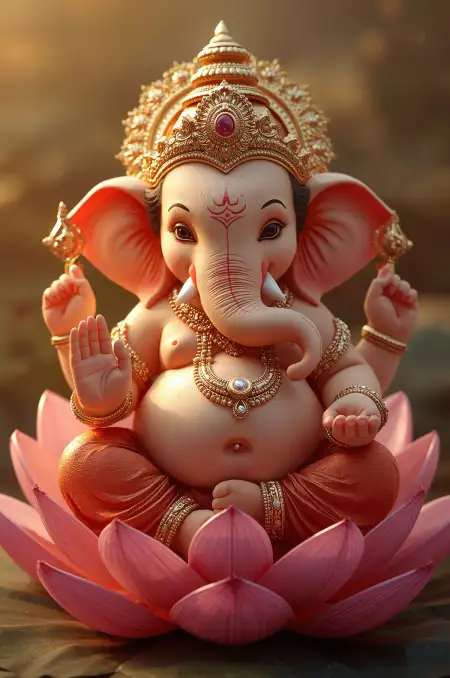 Cute Baby Ganesha Wallpaper Free Download - Free Wallpaper Download