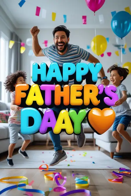 Cute Happy Fathers Day Wishes From Little Kids - Free Happy Fathers Day Wishes Download