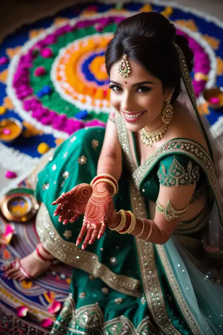Cute Teej Mehndi Designs For Beginners - Free Teej Mehndi Design Download