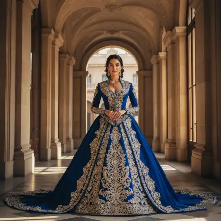 Free Cute Teenage Girl Wearing Blue Dress Picture Background Download