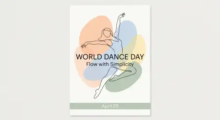 Free Dance Day Poster Making Ideas Transparent PNG Download