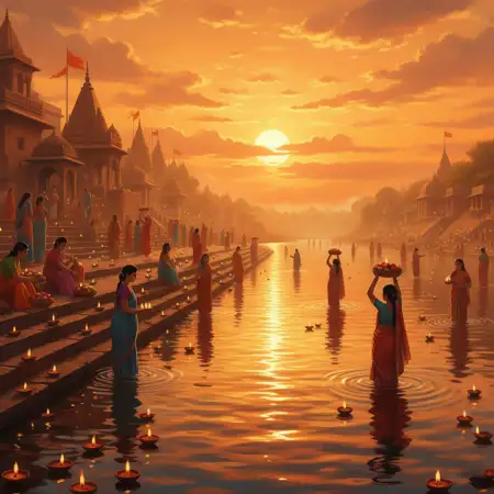 Free Devotional Chhath Puja Background For Graphic Design Background Download