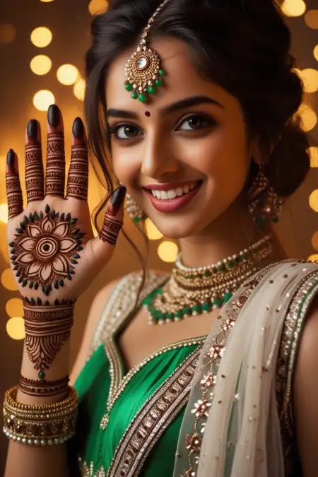 Devotional Mehndi For Sawan Pujan - Free Sawan Somwari Mehndi Design Download