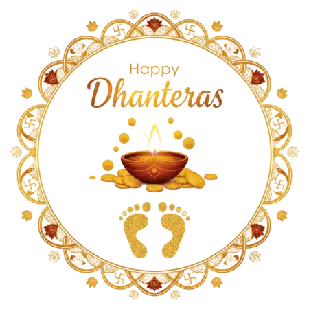 Dhanteras Greeting Png For Whatsapp - Free Dhanteras Png Download